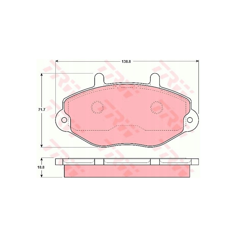 Transit Tourneo front brake pads