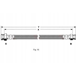 Brake hose elast seat ibiza ii vw corrado