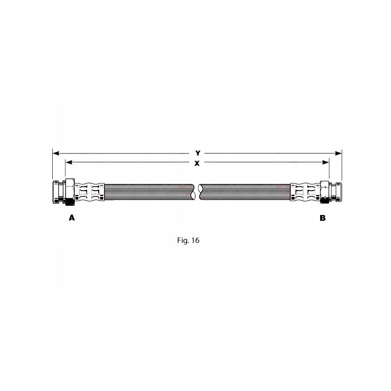 Brake hose elast seat ibiza ii vw corrado
