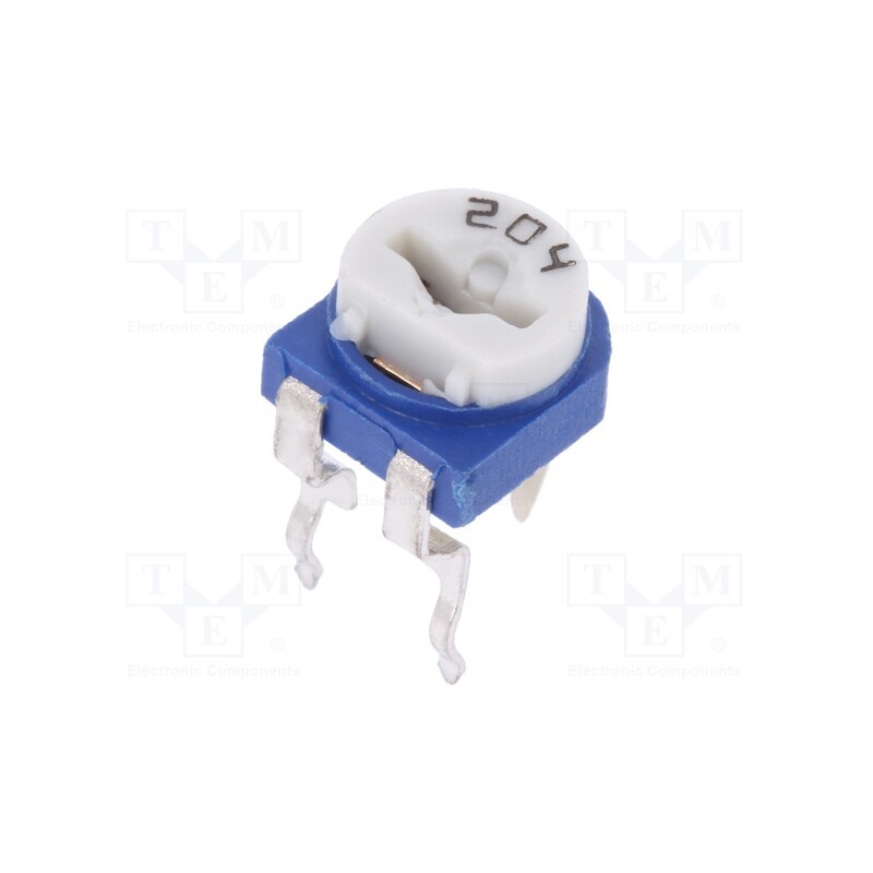 10 pcs x SR PASSIVES - RKT6V-200K - Potentiometer: mounting, single turn,horizontal, 200kΩ, 100mW