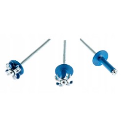 Blue expansion rivets for caravans