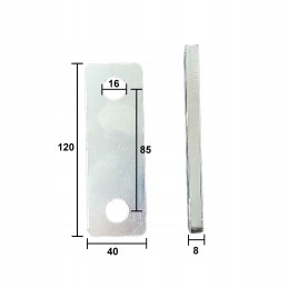 Spring mounting hanger, flat bar, chariot holder