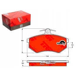 Brake pads for vw golf passat front trw