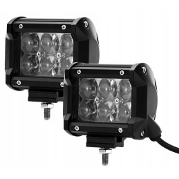 2 x 4D working lens halogen 6 LED 18W