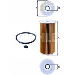 Mahle OX 201d oil filters