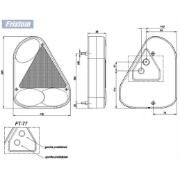 Left trailer lamp tow truck trailer lamps