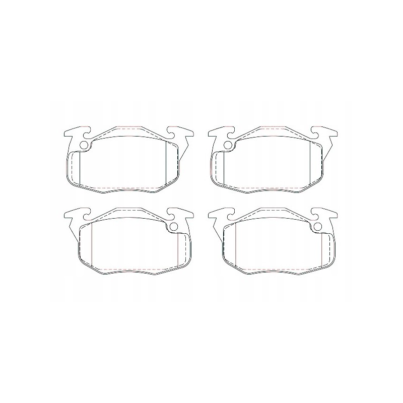 Peugeot front brake pads 106 96 breck