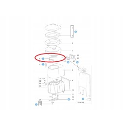 Gear element of the Thetford C250 toilet mechanism