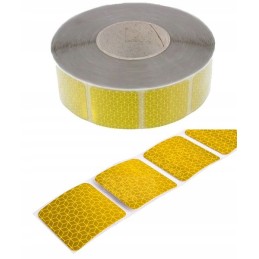 Yellow contour reflective foil tape