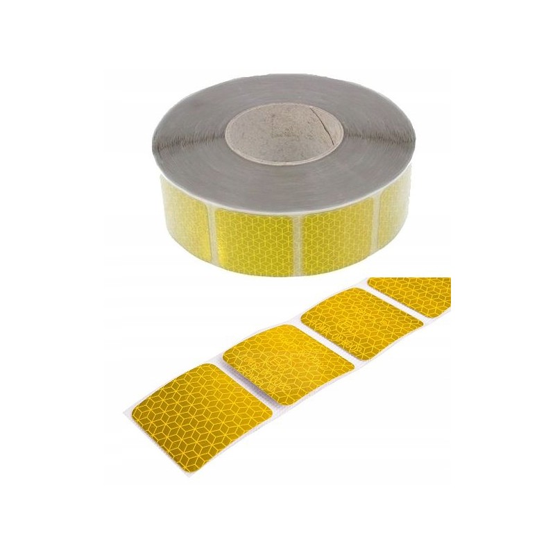 Yellow contour reflective foil tape
