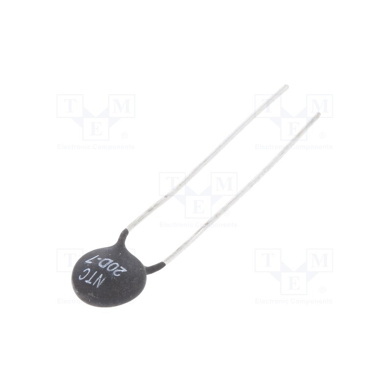 10 pcs x SR PASSIVES - NTCS-08-20-0.6 - NTC thermistor, 20Ω, 8.5mm, -55÷200°C, THT