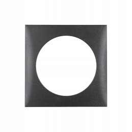 Berker anthracite single frame for a camper