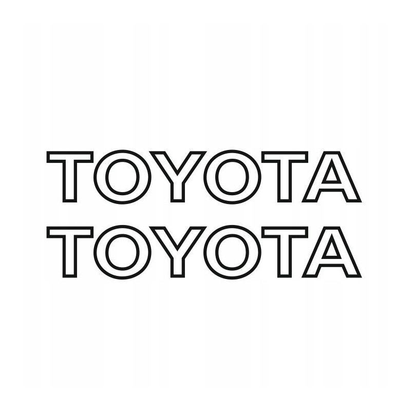 Toyota forklift stickers outline for 75cm mast