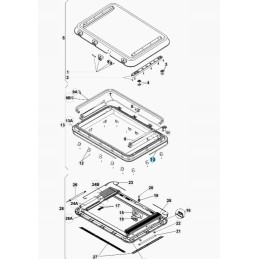 Dometic heki roof window seal 1 3 4 s3