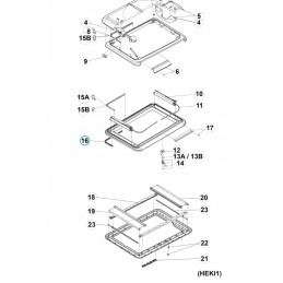 Dometic heki roof window seal 1 3 4 s3