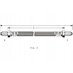 Brake hose elast saab 90 900 and 99 2 0 2 1