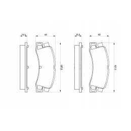 Brake pads bmw 3 e21 geo storm toyota camr