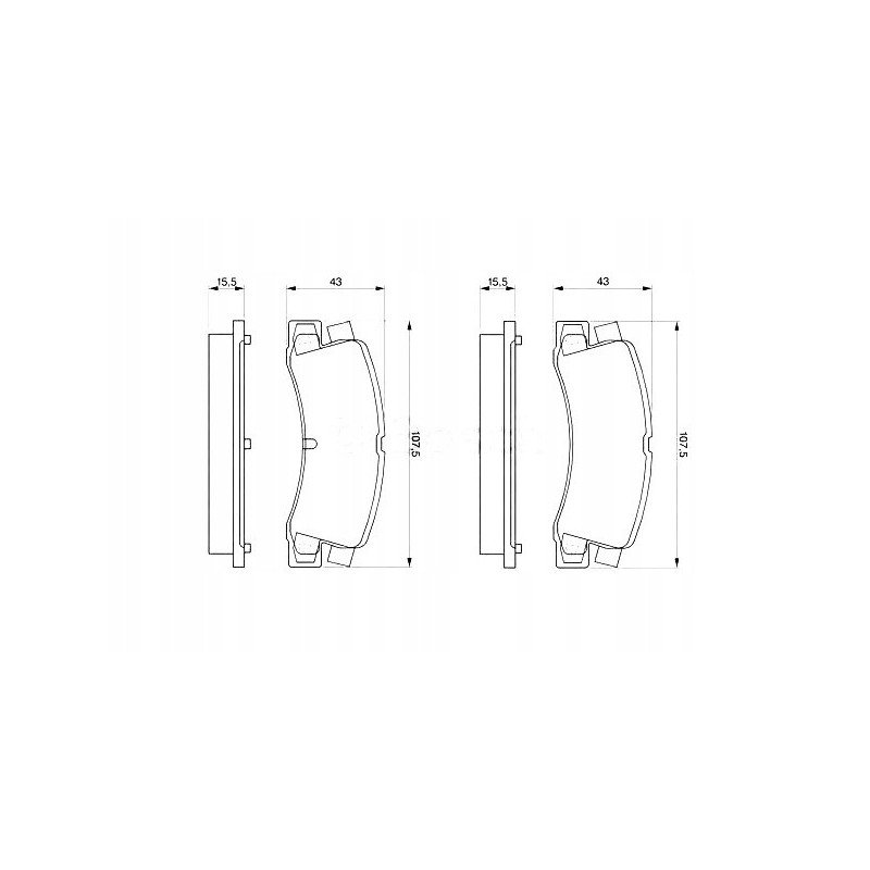 Brake pads bmw 3 e21 geo storm toyota camr