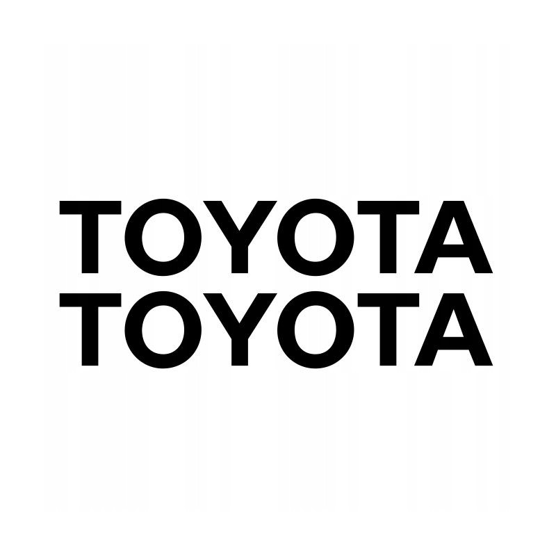 Forklift stickers with the wording Toyota up to 40 cm