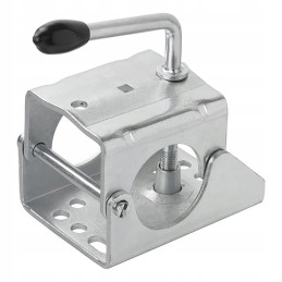 Trailer support wheel holder clamp