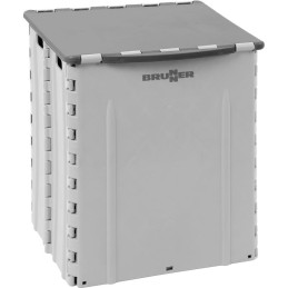 Tourist foldable waste bin plitter bruner