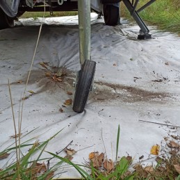 Winterhoff maneuvering support wheel support wheel