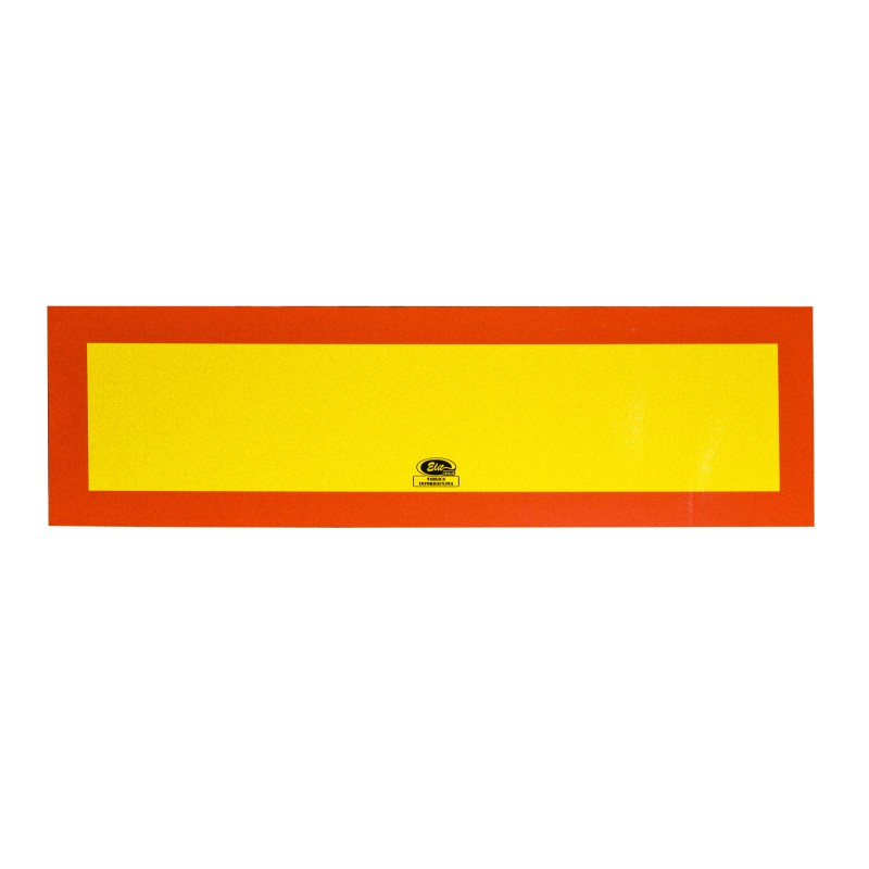 Aluminum tow truck reflective information board