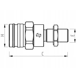 Faster brake connection m18 x 1 50 male