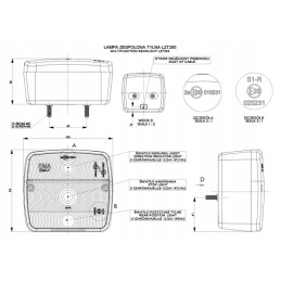 Set of magnetic rear lights trailer tow truck pro