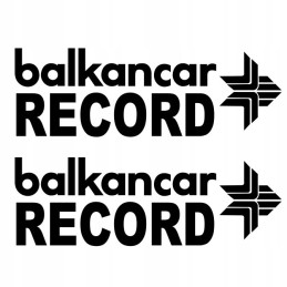 Balkancar record forklift stickers 15 cm