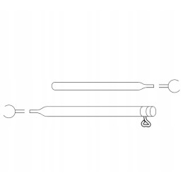 Frame tube for the vestibule oe 22mm 120 205cm after