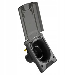 Water filler socket with flap magnet camper