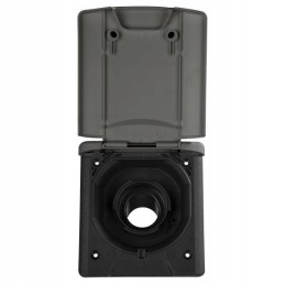 Water filler socket with flap magnet camper