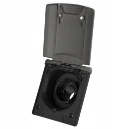 Water filler socket with flap magnet camper