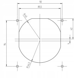 Water filler socket with flap magnet camper