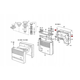 Spring rod securing the casing of the Truma S3002 furnace