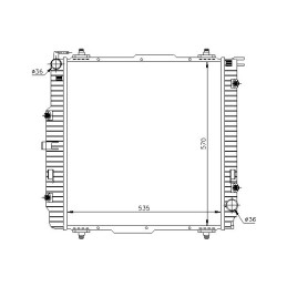 Mercedes g w461 g w463 engine radiator 2 3 5