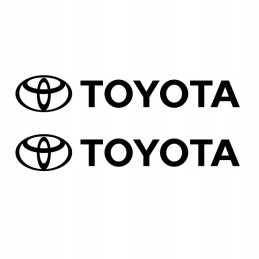 Stickers forklift, Toyota inscription with logo, 15 cm