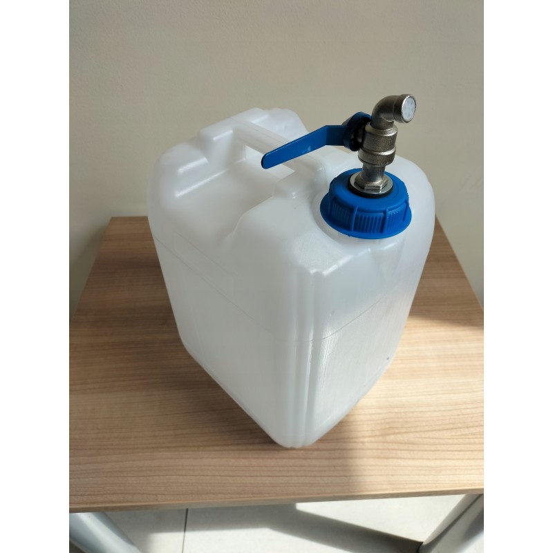 Banka canister, water container, 20l, blue tap, cap
