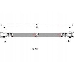 Brake hose elastic ford galaxy rear 95 06 le