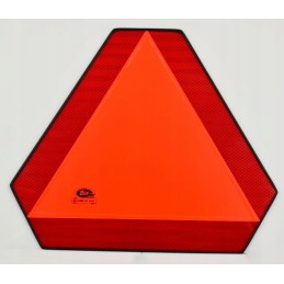 Triangle warning sign for a low-speed vehicle
