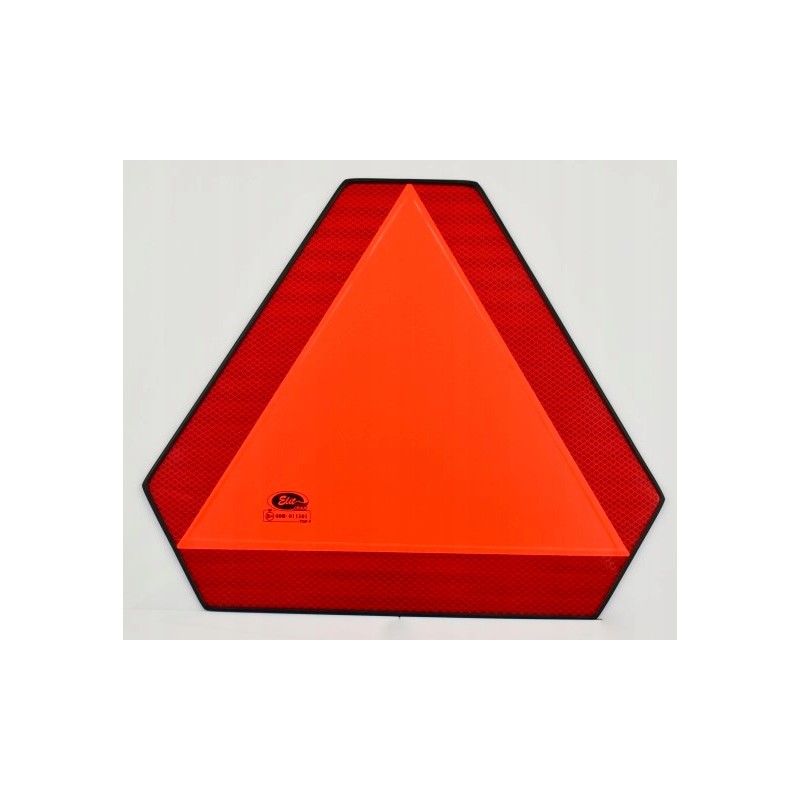 Triangle warning sign for a low-speed vehicle