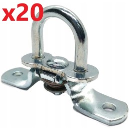 Swivel, low, tarpaulin grapple, 20 pcs