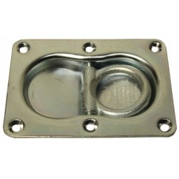 Floor trailer holder for double belt attachment