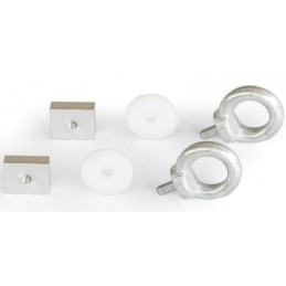 Steel eyelets for the straight strip in the Fiamma trunk