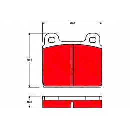 Brake pads vw front t2 79 86 durable