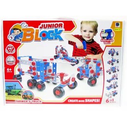 Toy construction set with a screwdriver, 6 vehicle models, 247 pcs