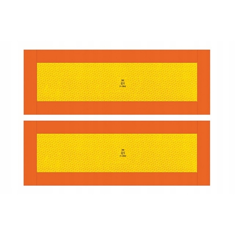 Long vehicle marking plates, sticker a