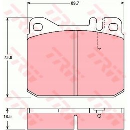 Brake pads vw lt 28 55 75 96
