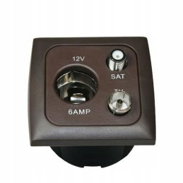 12v satellite TV socket, haba frame for a camper trailer